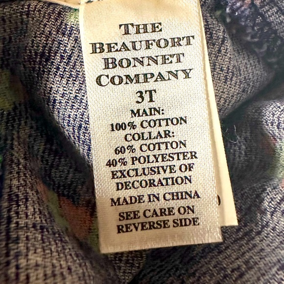 BEAUFORT BONNETT holly day dress a kind heart navy red hearts white collar S:4T - Picture 3 of 6